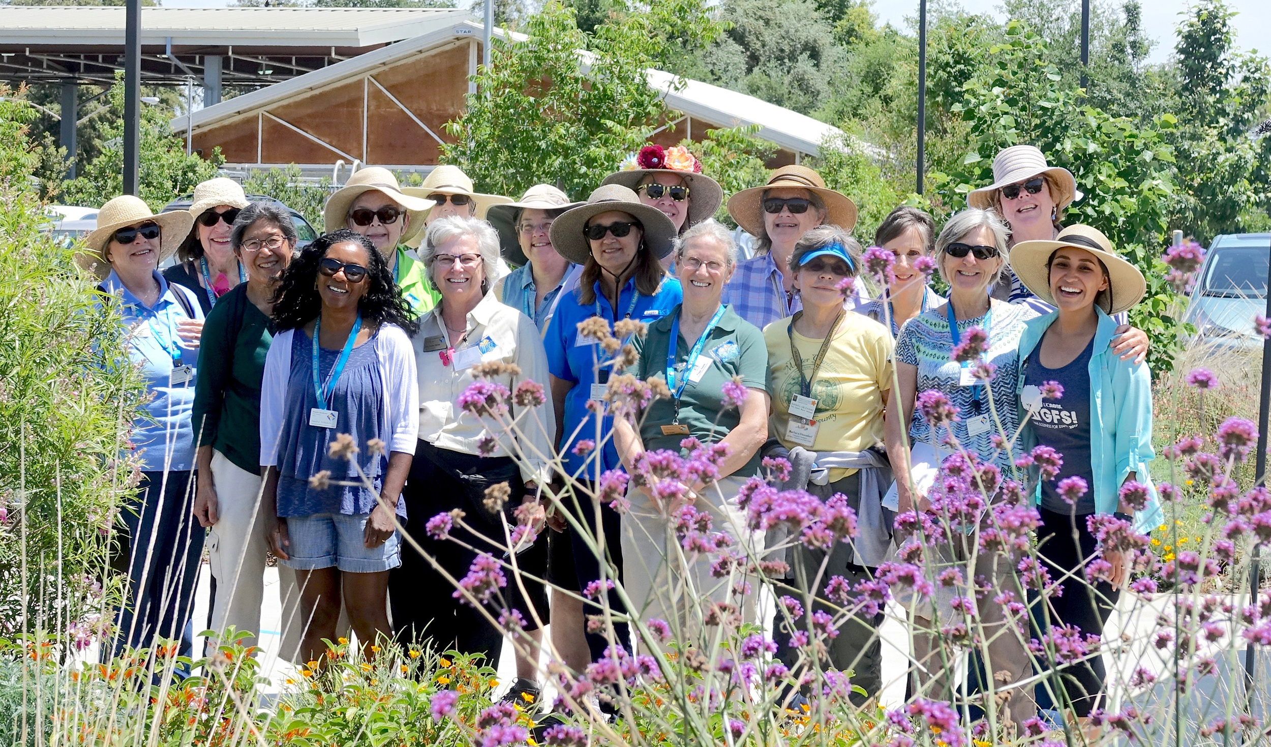 Image of UC Davis Arboretum and Public Garden pollinator team.