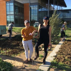 Good Life Garden Co-Managers, Jamie Lam and Chelsea Chan