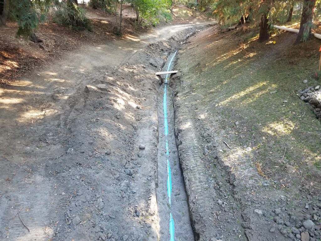 Underground pipe installation