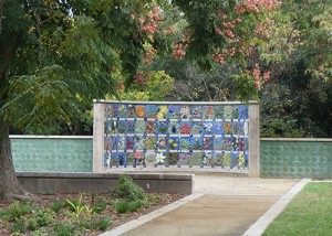 Butterfly and leaf tiles