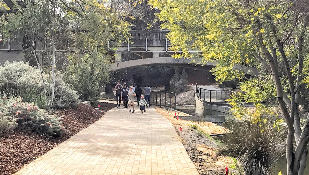 Kids on A Street bridge