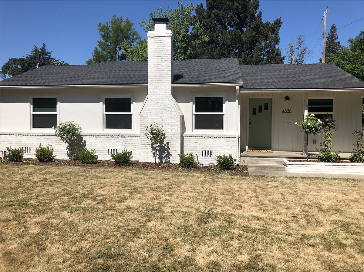 Strupp's front yard before working on the garden