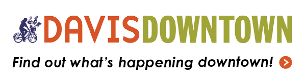 Davis Downtown Logo. Find out what's happening downtown!