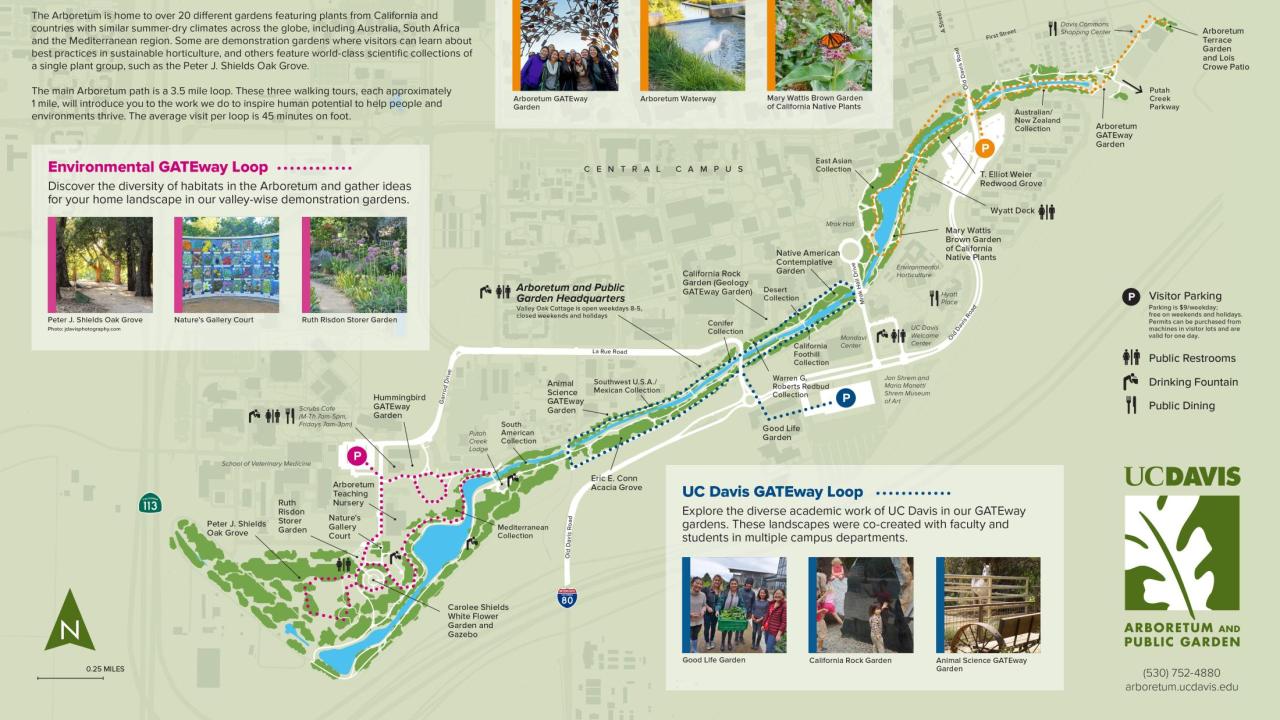 UC Davis Arboretum Visitor Map  UC Davis Arboretum and Public Garden