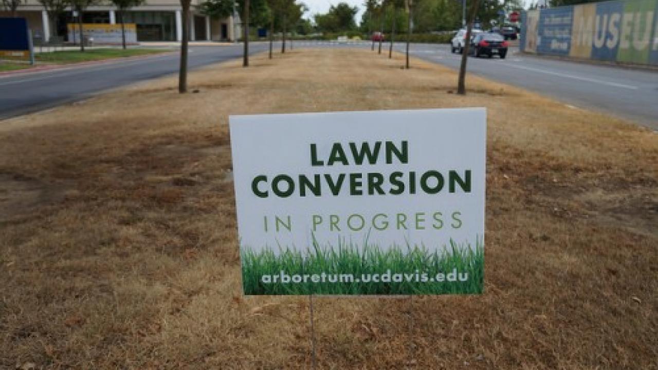 Lawn conversion sign