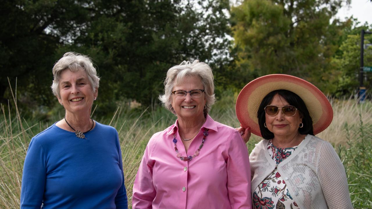 Friends Board pictured: Martha Rehrman, Ann Trump Daniel, and Griselda Castro