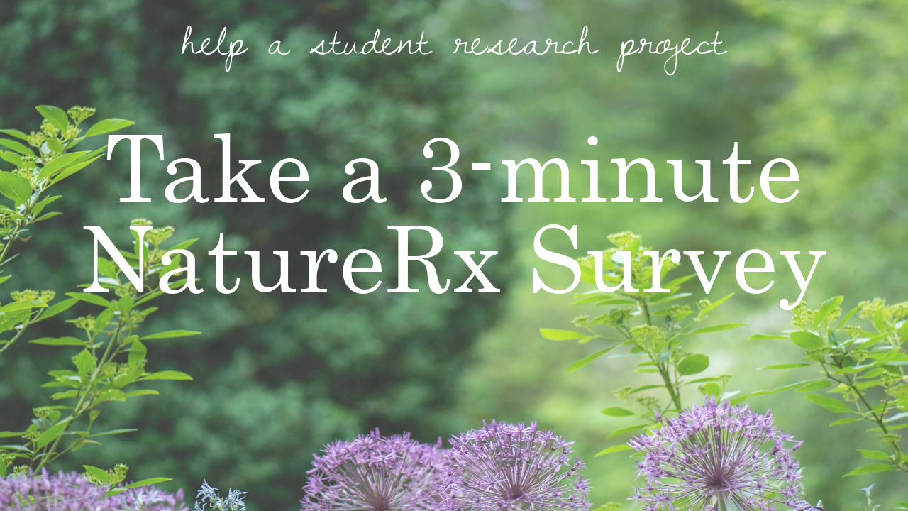Image of naturerx survey promotiong.