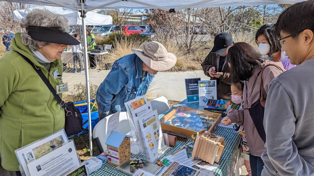 Arboretum and Public Garden tabling at the Biodiversity Museum Day 2023