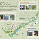 Image of the UC Davis Arboretum's visitor map.