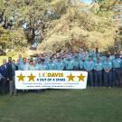 Image of UC Davis Grounds and Landscape Services staff after receiving their 4-out-of-4 star PGMS award.
