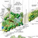 Detail image of draft Downtown Davis Parkway Greening Project site plan