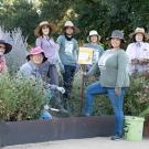 Image of students and volunteers who maintain the habitat gardens in the UC Davis Arboretum and Public Garden.